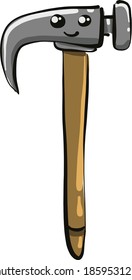 Martillo pequeño, ilustración, vector sobre fondo blanco.
