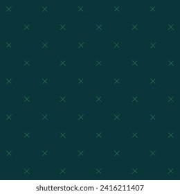 small hand drawn crosses. blue green repetitive background. decorative art. vector seamless pattern. geometric fabric swatch. wrapping paper