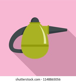 Small hand vacuum cleaner icon. Flat illustration of small hand vacuum cleaner vector icon for web design
