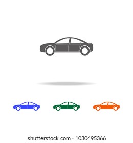 Small hatchback icon. Types of cars Elements in multi colored icons for mobile concept and web apps. Icons for website design and development, app development on white background