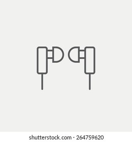 Small headphones icon