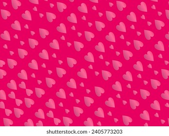 Small hearts background with modern ornaments, red color, perfect for valentines, letters, gifts, prizes, surprises, etc.
