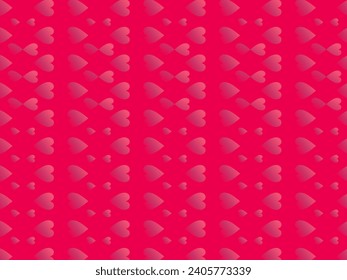 Small hearts background with modern ornaments, red color, perfect for valentines, letters, gifts, prizes, surprises, etc.