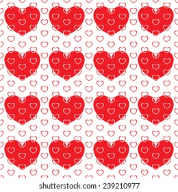 Small hearts in large heart.