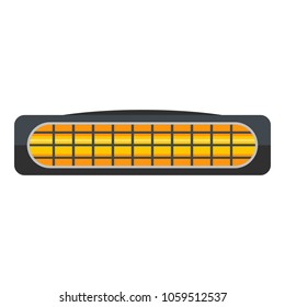 Small heater icon. Flat illustration of small heater vector icon for web