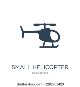 small helicopter icon vector on white background, small helicopter trendy filled icons from Transport collection, small helicopter vector illustration