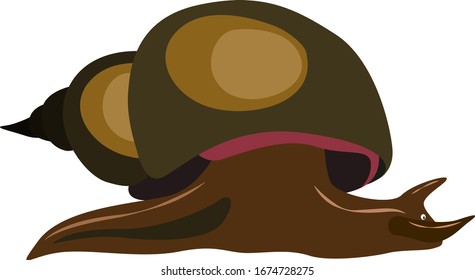 Small helix, illustration, vector on white background.