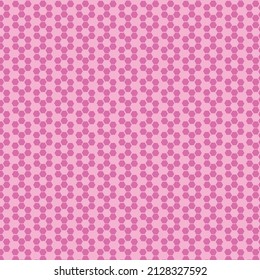 small hexagon pattern on pink background