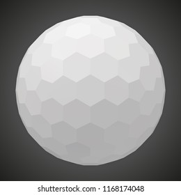 small hexagons forming a sphere. 3d style vector illustration. suitable for any banner, ad, technology and abstract themes.