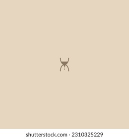 A small hourglass on a light background