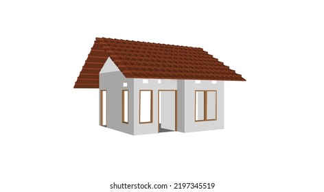 small house architecture seen from the side
