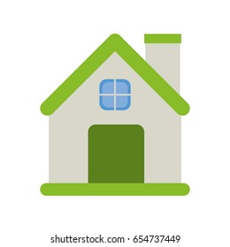 small house with chimney icon image 