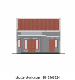 Diseño de vista frontal de pequeña casa