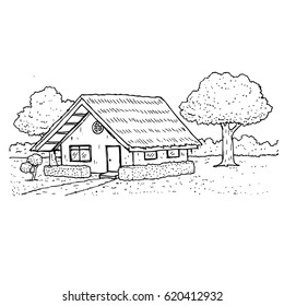 Small house in the garden