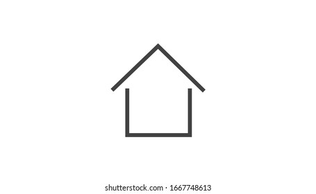 Small house Icon Vector.  