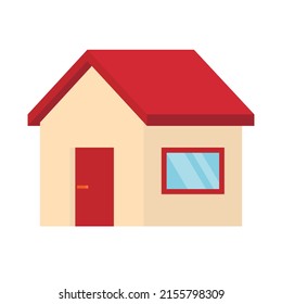 Small house icon. vector illustration in flat style