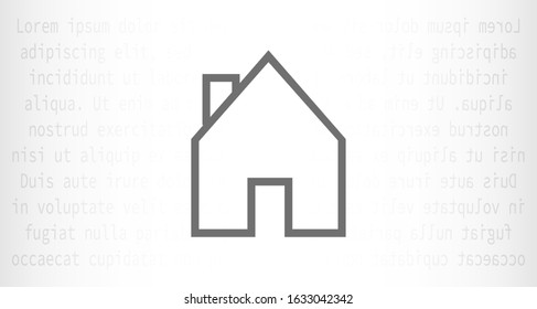 Small house Icon Vector image to be used in web applications, Small house Icon Vector mobile applications and print media