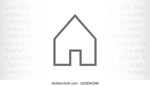Small house Icon Vector image to be used in web applications, Small house Icon Vector mobile applications and print media