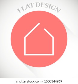 Small house Icon Vector. Simple flat symbol. Illustration pictogram Small house Icon Vector image to be used in web applications, Small house Icon Vector mobile applications and print media