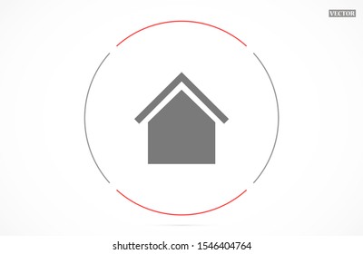 Small house Icon Vector. Simple flat symbol. Illustration pictogram Small house Icon Vector image to be used in web applications, Small house Icon Vector mobile applications and print media