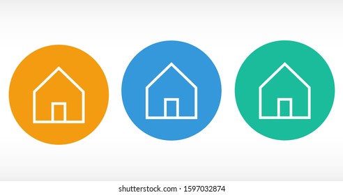 Small house Icon Vector. Simple flat symbol. Illustration pictogram Small house Icon Vector image to be used in web applications, Small house Icon Vector mobile applications and print media
