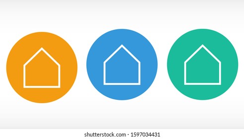 Small house Icon Vector. Simple flat symbol. Illustration pictogram Small house Icon Vector image to be used in web applications, Small house Icon Vector mobile applications and print media