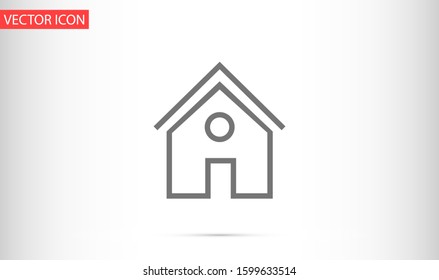 Small house Icon Vector. Simple flat symbol. Illustration pictogram Small house Icon Vector image to be used in web applications, Small house Icon Vector mobile applications and print media