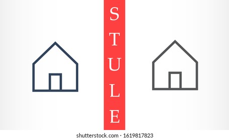 Small house Icon Vector. Simple flat symbol. Illustration pictogram Small house Icon Vector image to be used in web applications, Small house Icon Vector mobile applications and print media