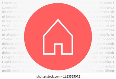 Small house Icon Vector. Simple flat symbol. Illustration pictogram Small house Icon Vector image to be used in web applications, Small house Icon Vector mobile applications and print media