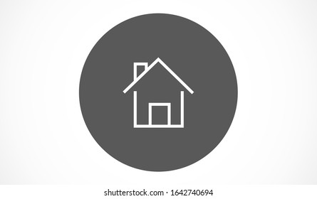 Small house Icon Vector. Simple flat symbol. Illustration pictogram Small house Icon Vector image to be used in web applications, Small house Icon Vector mobile applications and print media