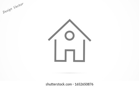 Small house Icon Vector. Simple flat symbol. Illustration pictogram Small house Icon Vector image to be used in web applications, Small house Icon Vector mobile applications and print media