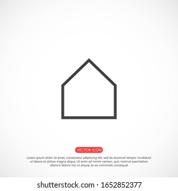 Small house Icon Vector. Simple flat symbol. Illustration pictogram Small house Icon Vector image to be used in web applications, Small house Icon Vector mobile applications and print media