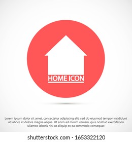 Small house Icon Vector. Simple flat symbol. Illustration pictogram Small house Icon Vector image to be used in web applications, Small house Icon Vector mobile applications and print media