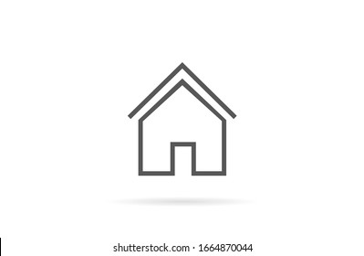 Small house Icon Vector. Simple flat symbol. Illustration pictogram Small house Icon Vector image to be used in web applications, Small house Icon Vector mobile applications and print media