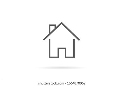 Small house Icon Vector. Simple flat symbol. Illustration pictogram Small house Icon Vector image to be used in web applications, Small house Icon Vector mobile applications and print media