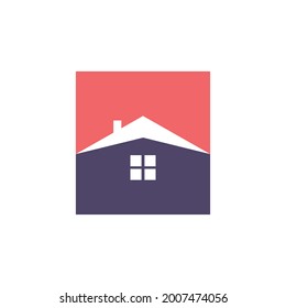 Small house. Icon Vector. Simple flat symbol. Illustration pictogram