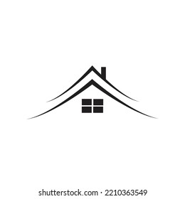 Small house. Icon Vector. Simple flat symbol. Illustration pictogram