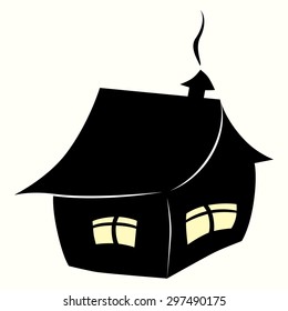 small house logo silhouette