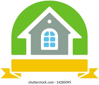 Small house vector icon