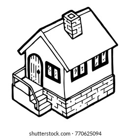 Small House Vector Illustration
