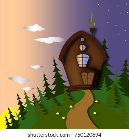 
small house in the woods