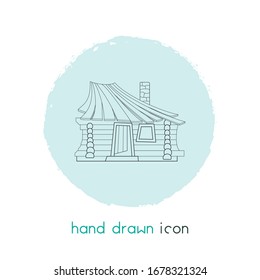 Small hut icon line element. Vector illustration of small hut icon line isolated on clean background for your web mobile app logo design.