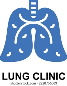 Un pequeño ícono para la clínica pulmonar
