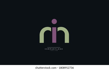 Small im mi Letter Business Logo Design Alphabet Icon Vector Symbol