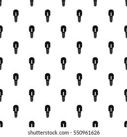 Small incandescent lamp pattern. Simple illustration of small incandescent lamp vector pattern for web