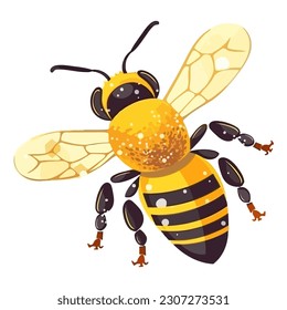 small insect bee icon isolated