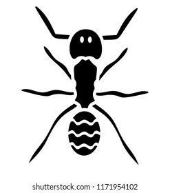
A small insect having small legs depicting ants

