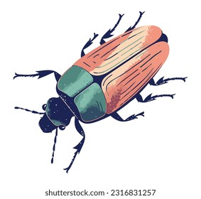 Small insect nature arthropod design icon isolated