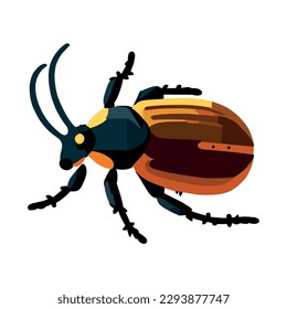 Small insect symbol over white