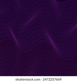 Small interconnected dots lined up neatly so that they created a wave effect